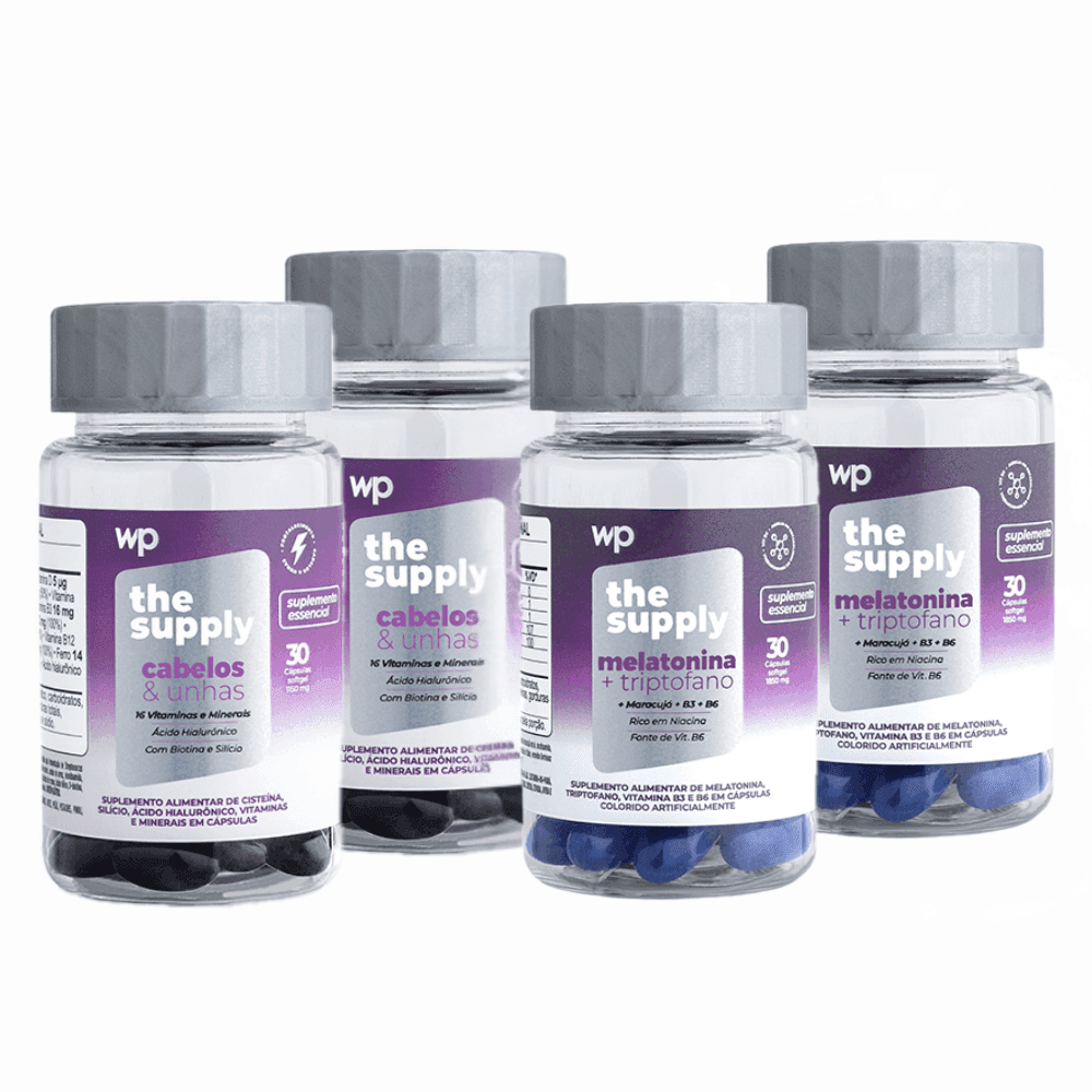 2 melatonina e triptofano + 2 cabelos e unhas - wp