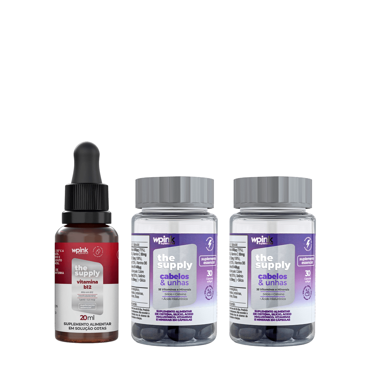 vitamina b12 + 2 cabelos e unhas - wp