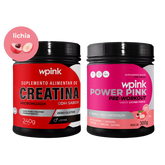 creatina de lichia 240g - super power pink de lichia - pré-treino – 300g