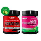 creatina de limão 240g - super power pink de limão - pré-treino – 300g