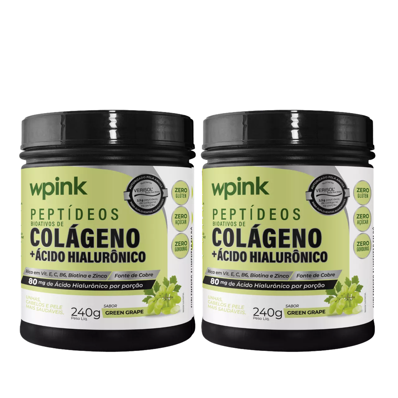 2 colágenos de uva verde - 240g - the supply – wp