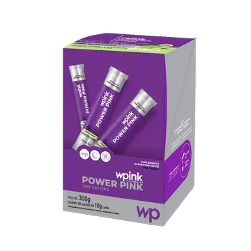 power pink sem cafeína de uva verde - pré-treino - 300g - wp